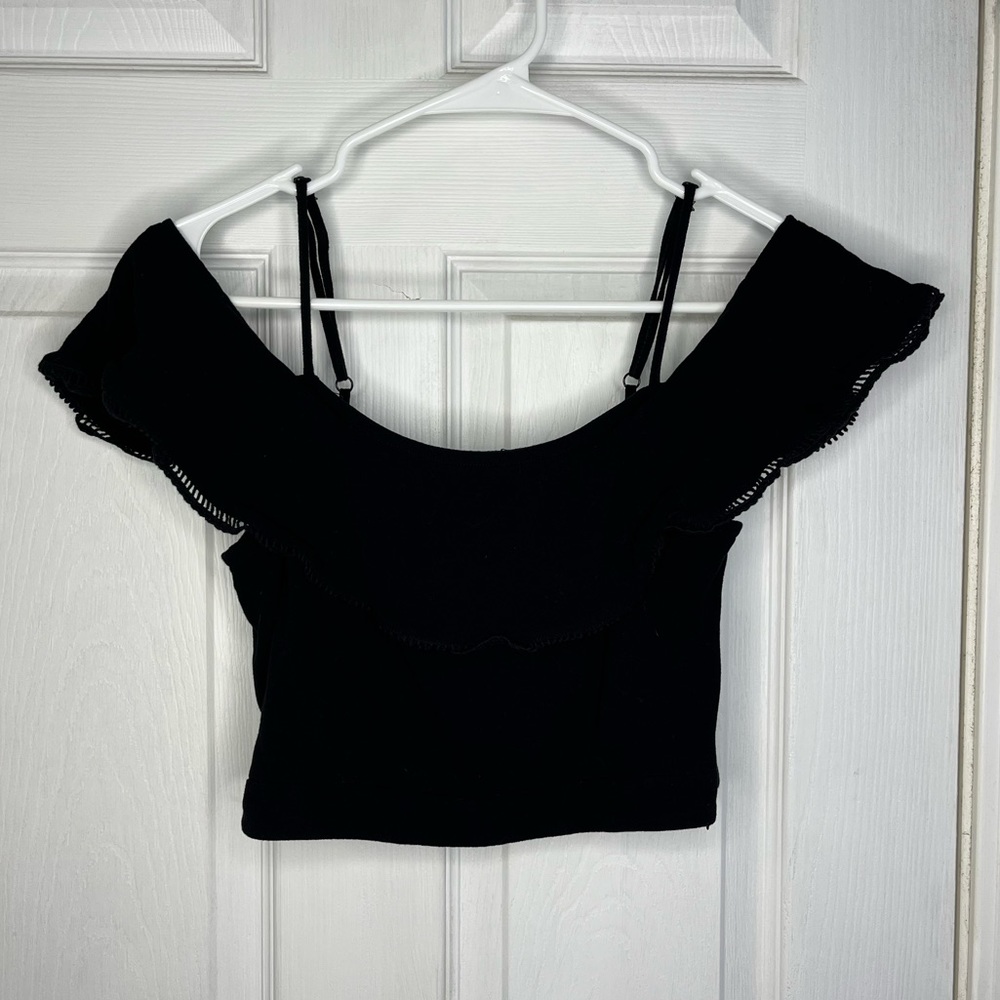 Cropped Off Shoulder Blouse
